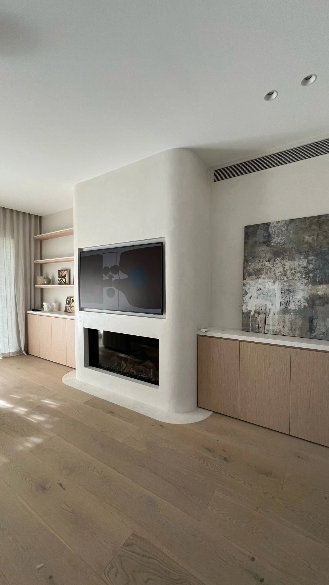 Venetian Plaster Fireplace & Walls